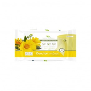 Hartie igienica umeda Doctor Wipes, cu extract de galbenele, 42 buc/ pachet Hartie igienica umeda Doctor Wipes, cu extract de galbenele, 42 buc/ pachet