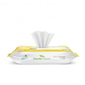 Hartie igienica umeda Doctor Wipes, cu extract de galbenele, 42 buc/ pachet Hartie igienica umeda Doctor Wipes, cu extract de galbenele, 42 buc/ pachet