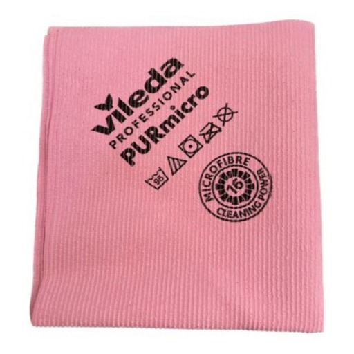 Laveta universala profesionala Vileda PURmicro Active, rosie