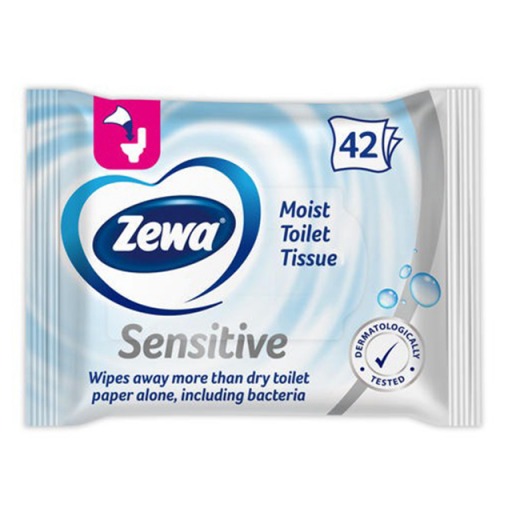 Hartie igienica umeda, Zewa Sensitive 42 buc