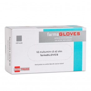 Manusi nitril examinare, protectie Farma Gloves blue, L