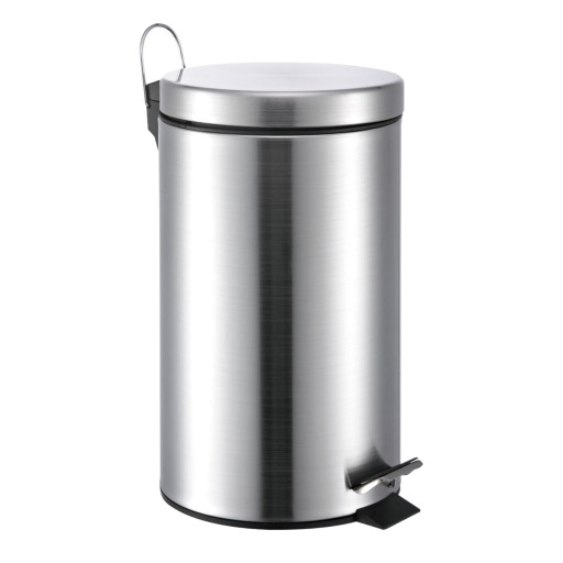 Cos gunoi inox satinat cu pedala, galeata interioara - 20 litri
