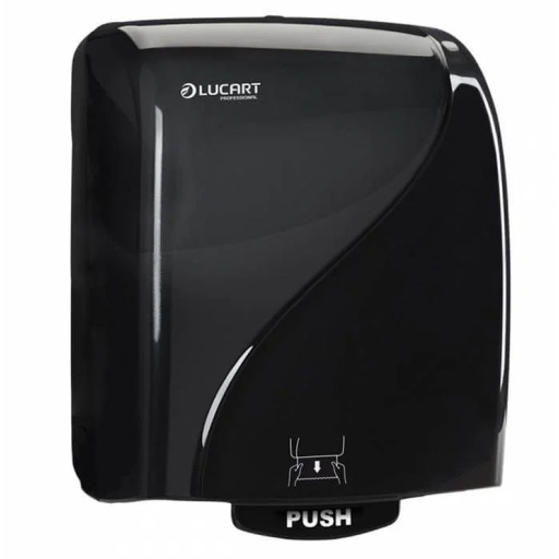 Dispenser prosoape rola autocut Lucart Identity, negru