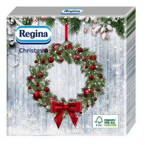 Servetele masa Craciun, 33X33 cm, 3 straturi, 15 buc/set, model coronita