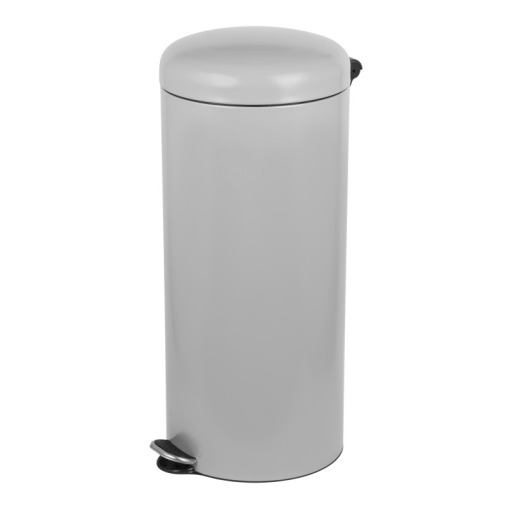 Cos gunoi otel cu pedala - 30 litri, soft close, gri