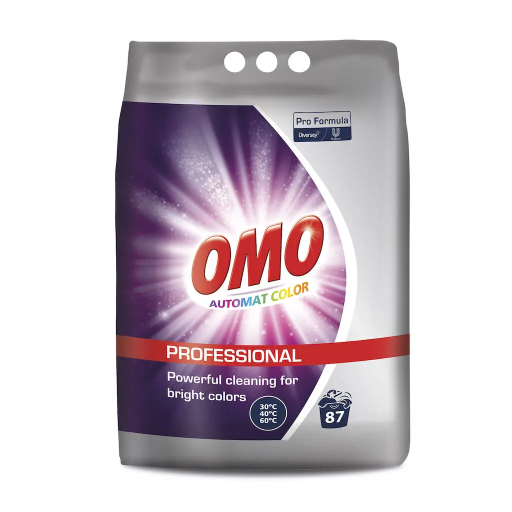 Omo Professional Color, detergent rufe automat, 7 kg, 87 spalari