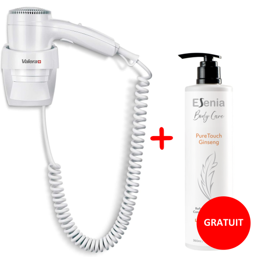 PACHET Uscator par hotelier Valera Executive 1200 + Dispenser gel dus Esenia Ginseng Pure Touch