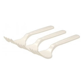 Furculite vrac bio reutilizabile, albe, 50 buc/set