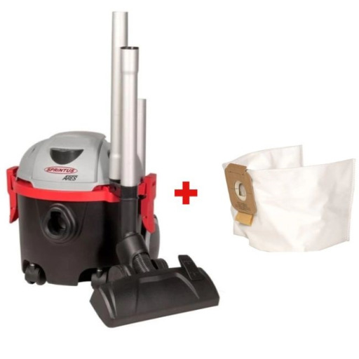 Pachet Aspirator profesional uscat Sprintus Ares + Set 10 saci aspirator Sprintus ARES
