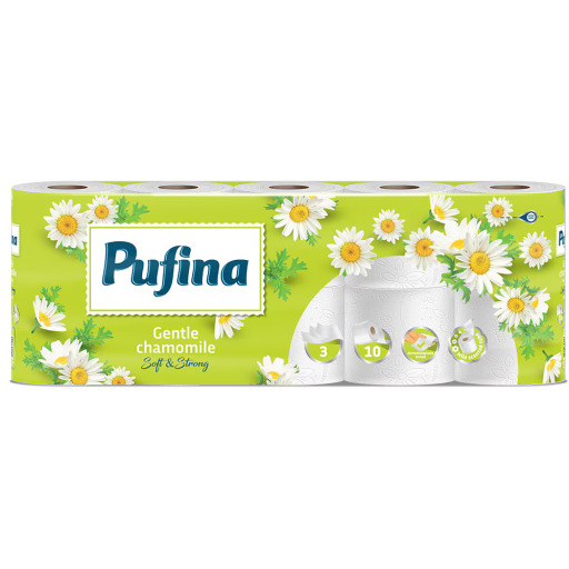 Hartie igienica Pufina Soft Musetel, 8 role/set, 3 straturi