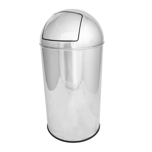 Cos gunoi inox capac push - 35 litri